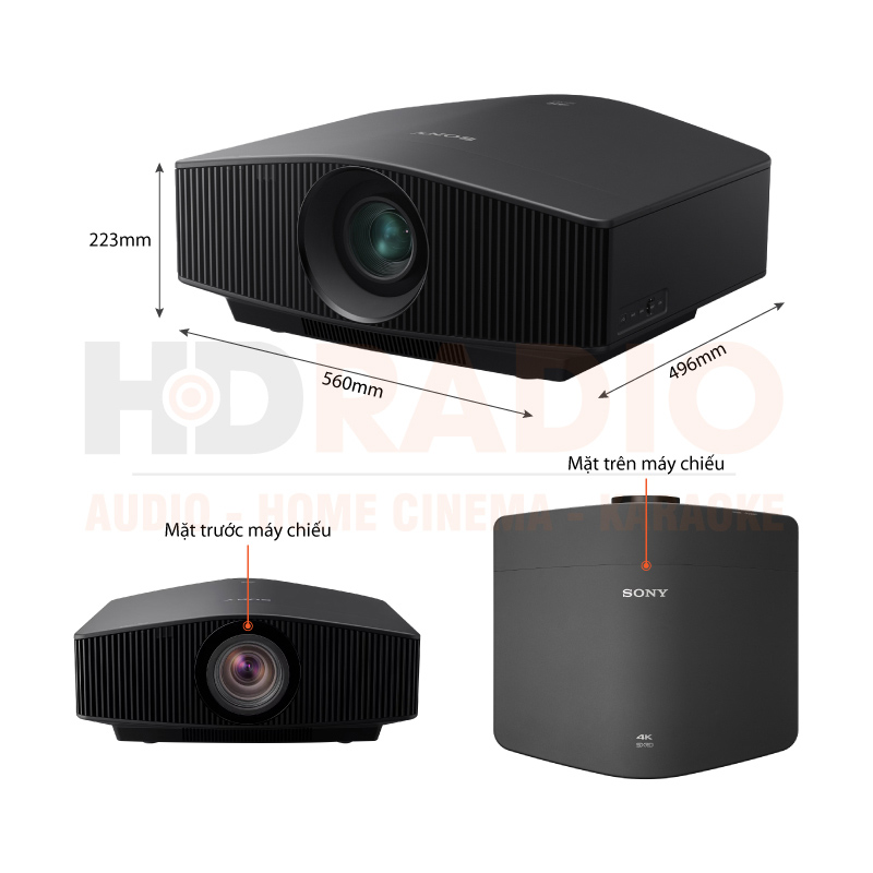 Chú thích Máy chiếu 4K Sony VPL-VW870ES