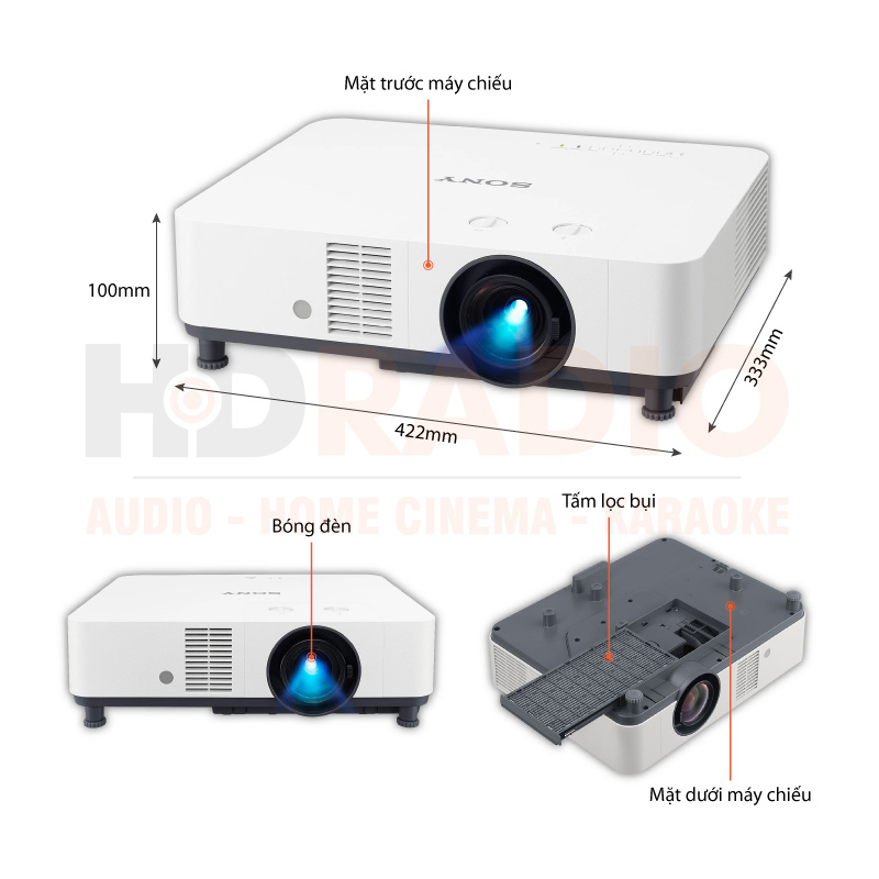 Chú thích Máy chiếu Sony VPL-PHZ51