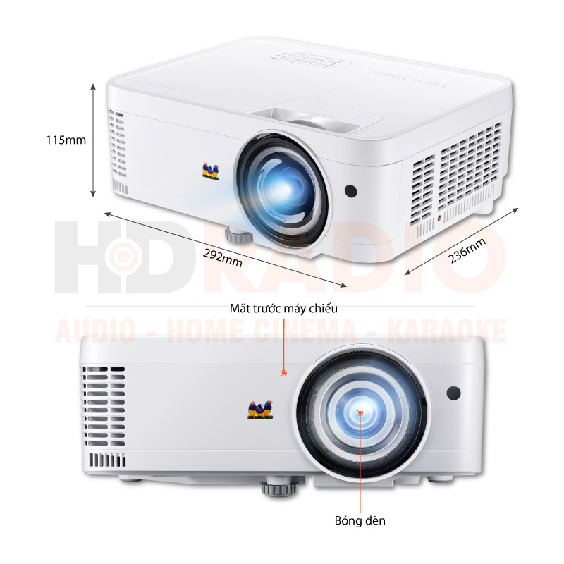 Chú thích Máy chiếu Viewsonic CPB600X