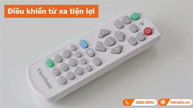 Máy chiếu ViewSonic LS500WH điều khiển từ xa tiện lợi