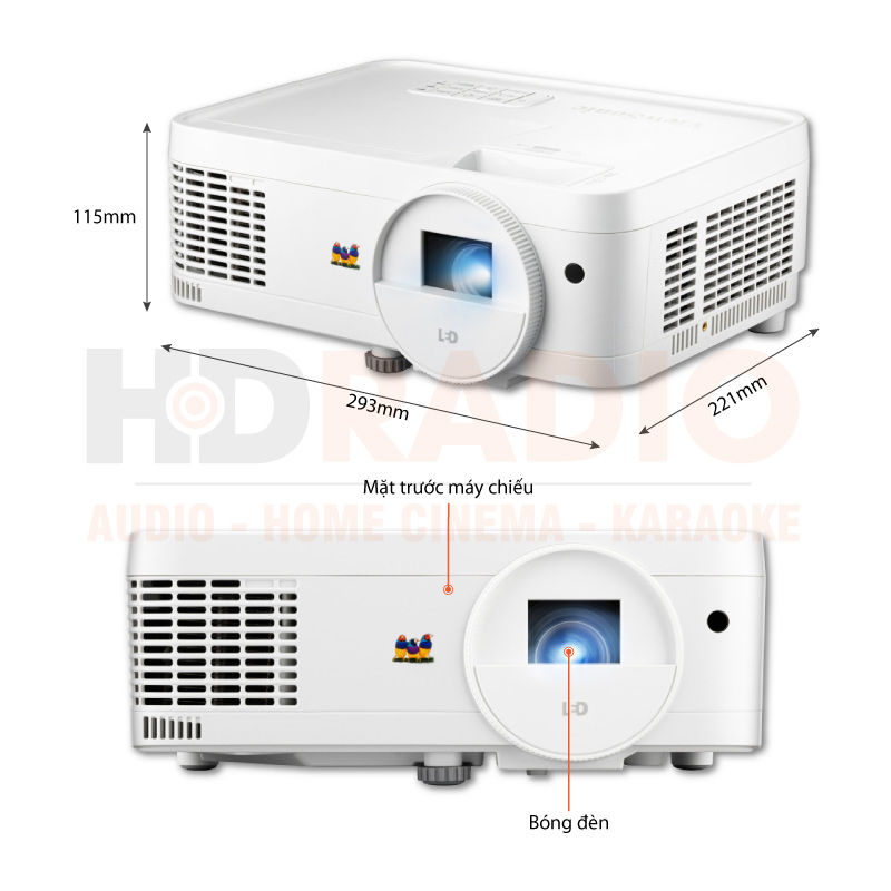 Chú thích Máy chiếu Viewsonic LS510WE