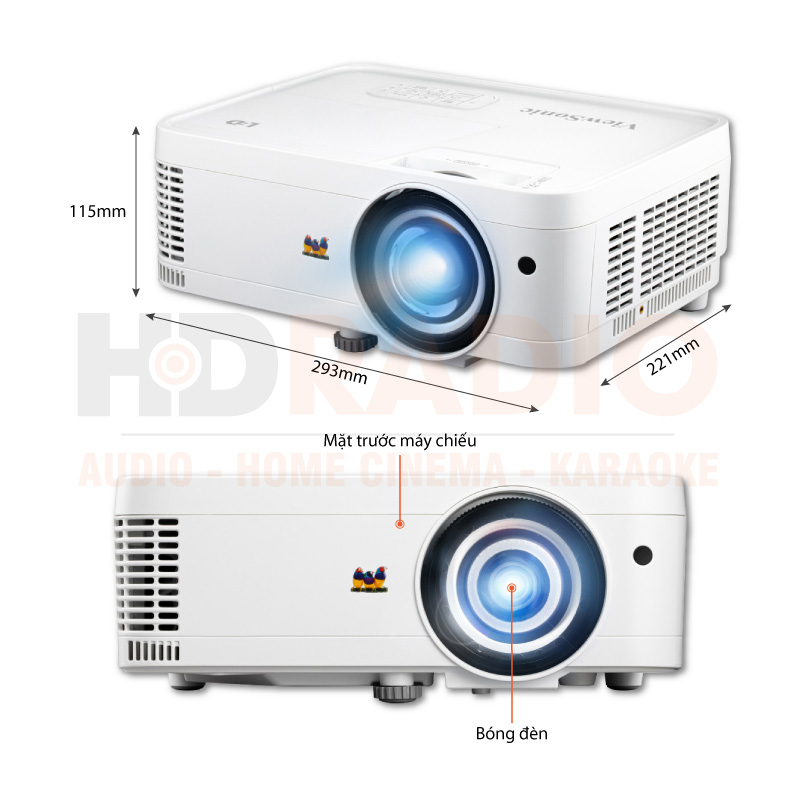 Chú thích Máy chiếu Viewsonic LS550WH