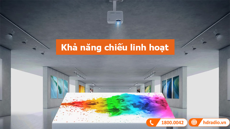 Máy chiếu ViewSonic LS550WH khả năng chiếu linh hoạt