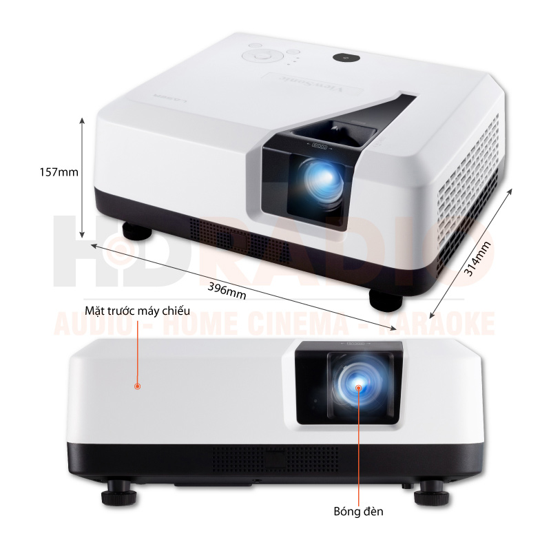 Chú thích Máy chiếu Viewsonic LS700HD