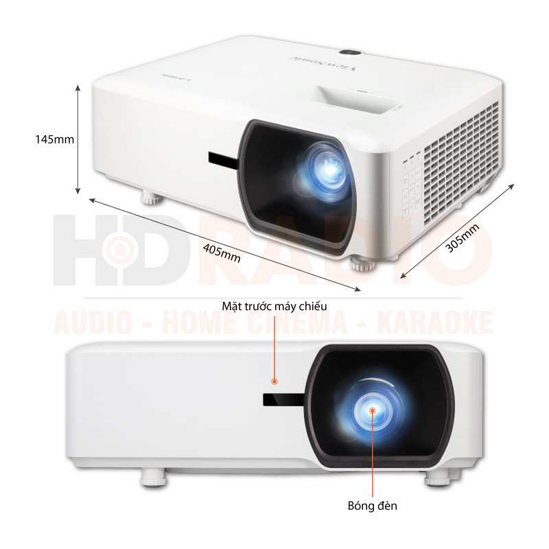 Chú thích Máy Chiếu ViewSonic LS750WU