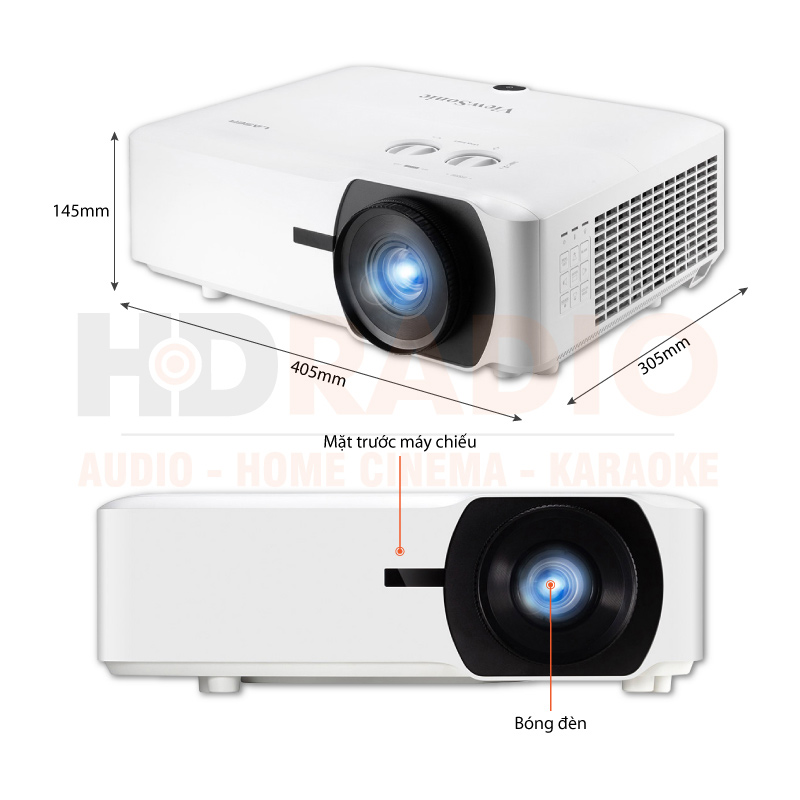 Chú thích Máy chiếu Viewsonic LS850WU