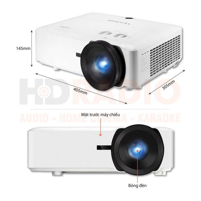 Chú thích Máy chiếu Viewsonic LS860WU