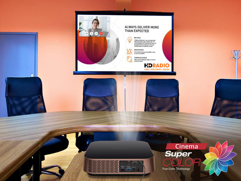 cong nghe super color may chieu viewsonic m2