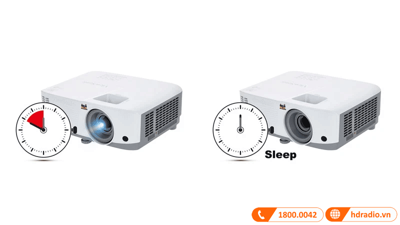 Hẹn giờ ngủ máy chiếu Viewsonic PA503X-2
