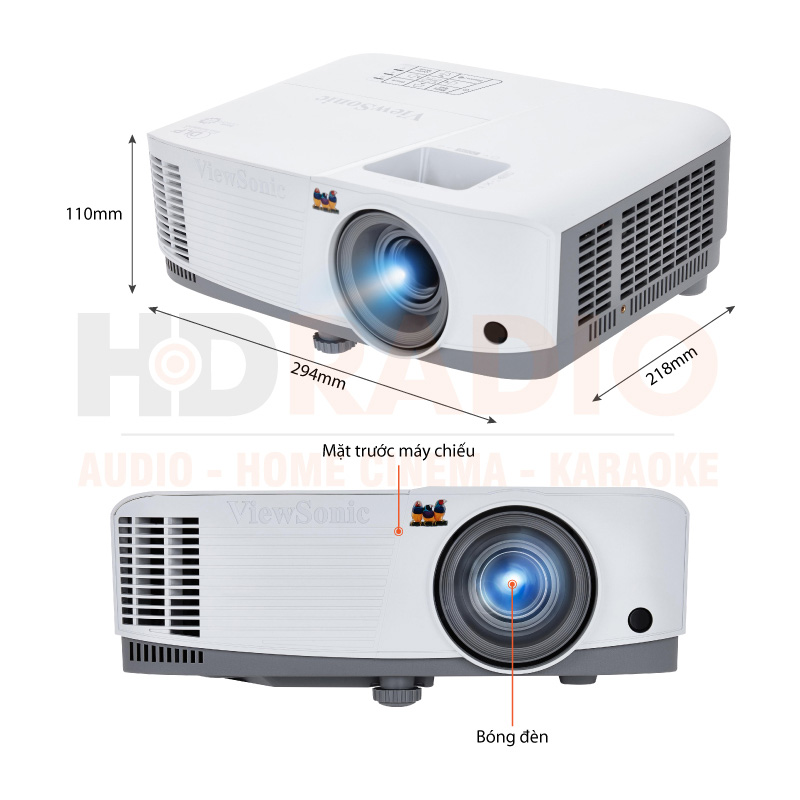 Chú thích Máy chiếu Viewsonic PG603W