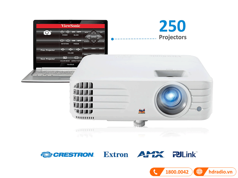 Quản lý dễ dàng máy chiếu Viewsonic PG706HD