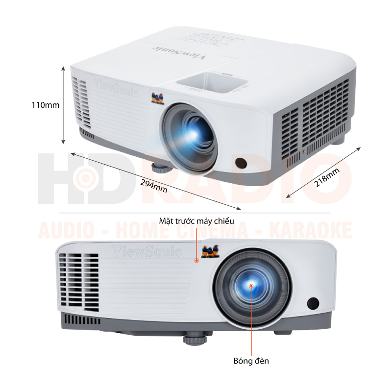 Chú thích Máy chiếu Viewsonic PG707X