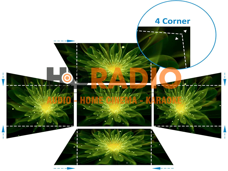 Chỉnh ảnh máy chiếu Viewsonic PG707X