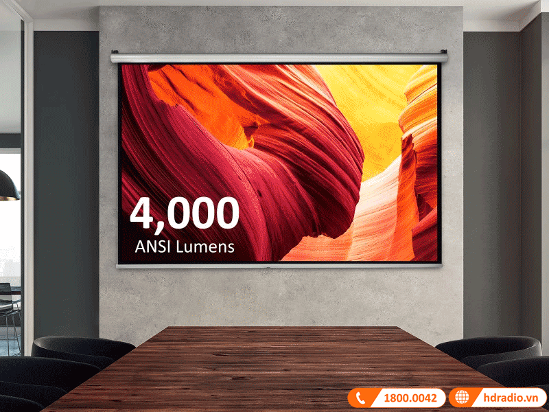 Hình ảnh sáng máy chiếu Viewsonic PG707X