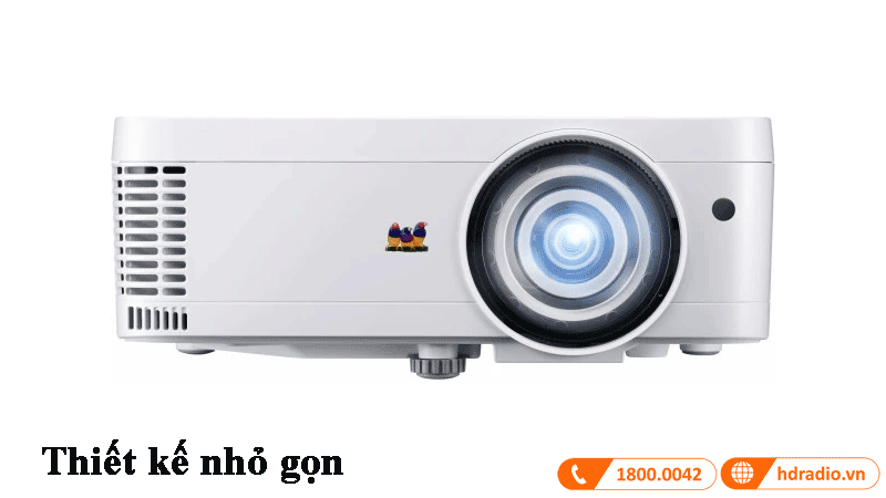 Thiết kế nhỏ gọn máy chiếu Viewsonic PS501W