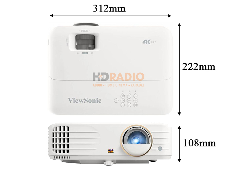 kich thuoc may chieu viewsonic px701-4ke