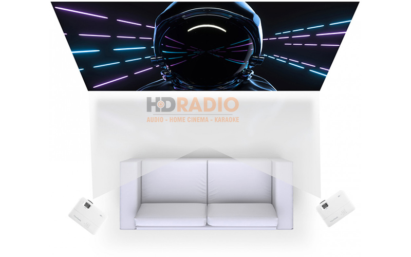 dieu chinh hinh anh may chieu viewsonic PX701-4KE