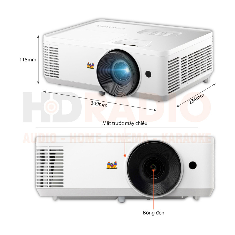 Máy Chiếu Viewsonic PX704HD, 4000 ANSI Lumens, Full HD (1920x1080)-1