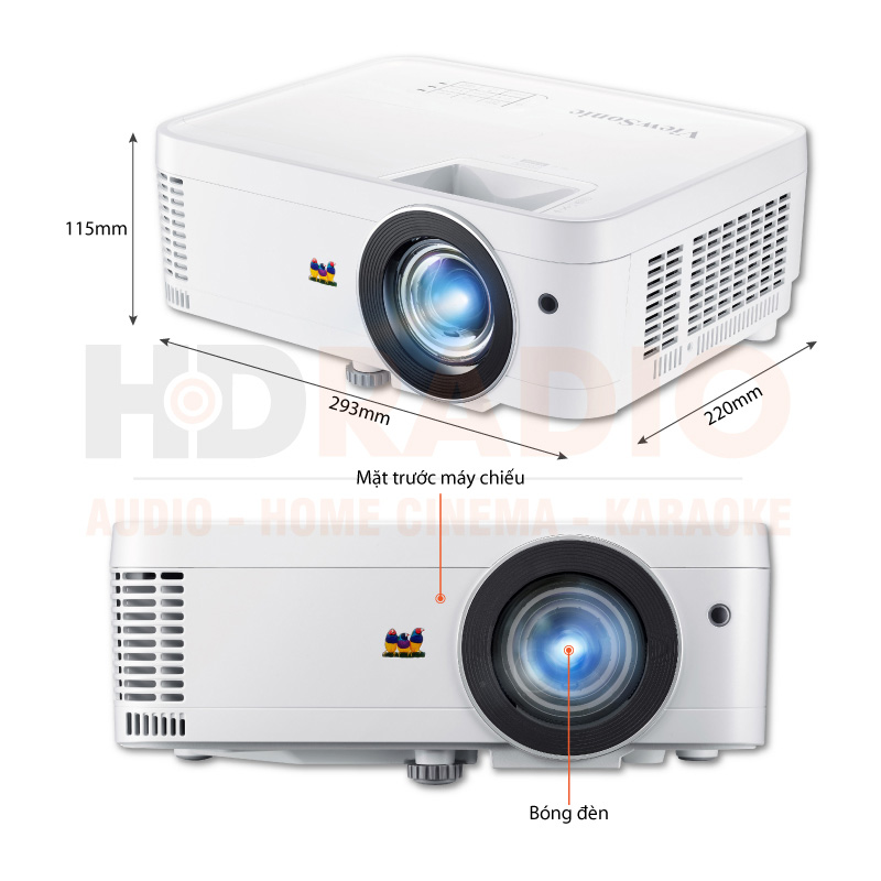 Chú thích Máy chiếu Viewsonic PX706HD 