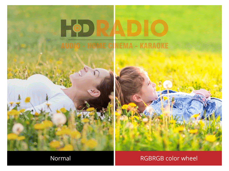 Chuyển màu máy chiếu Viewsonic PX727-4K