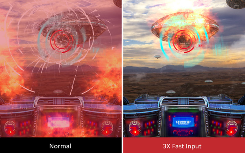 chế độ game máy chiếu ViewSonic PX800HD