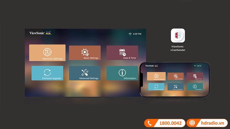 Ứng dụng ViewSonic vCastSender
