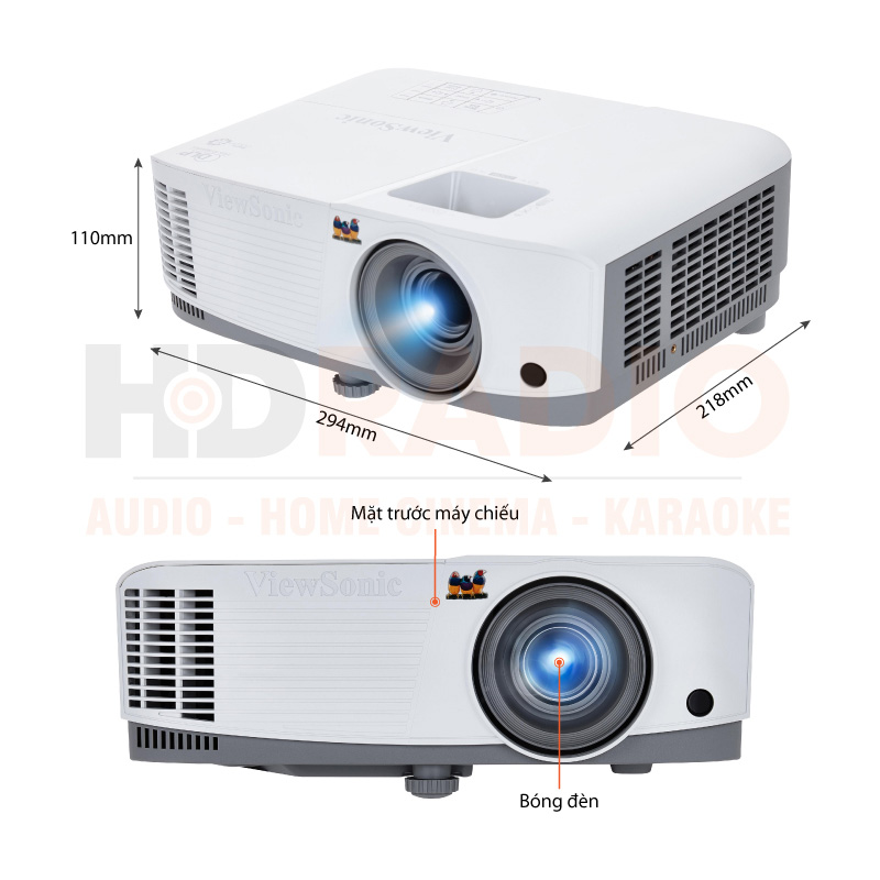 Chú thích Máy chiếu Viewsonic PA503SB