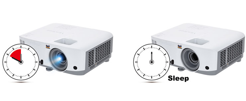 Chế độ hẹn giờ ngủ tự động máy chiếu ViewSonic PA503SB