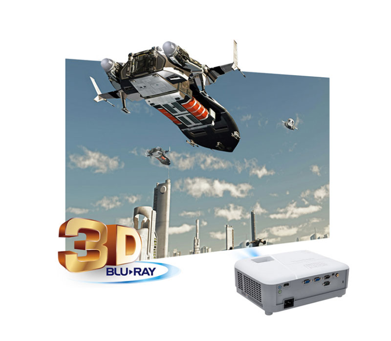 máy chiếu Viewsonic PA503W trình chiếu 3D