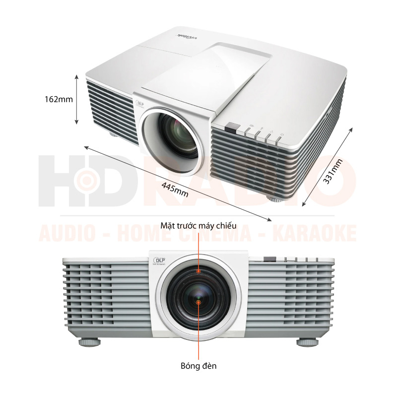 Chú thích Máy chiếu Vivitek DH3331