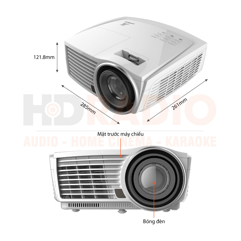 Chú thích Máy chiếu Vivitek H1186