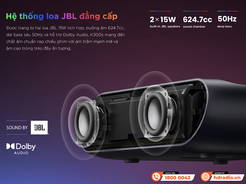 Máy chiếu Laser siêu gần Yaber K300s