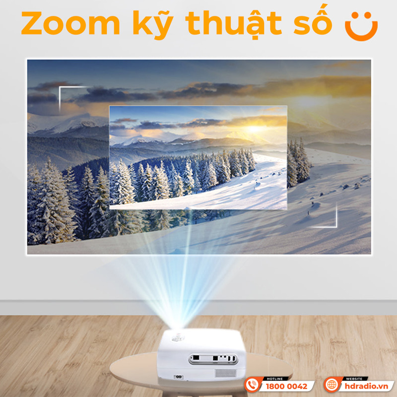 Zoom Máy chiếu Yaber V7 Pro