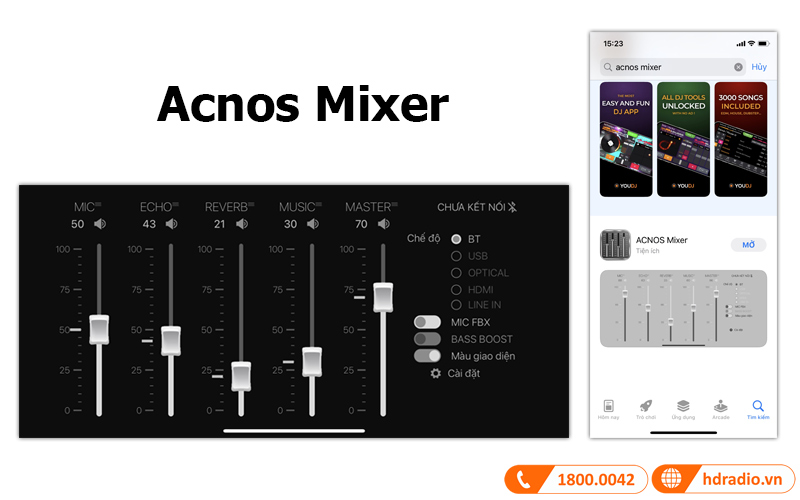 app acnos mixer micro acnos mi30s