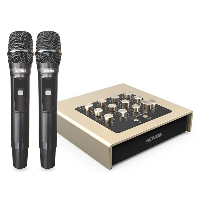 Micro kèm Sound Card Vang Acnos Mi30U