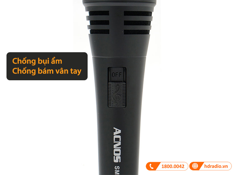 Tay cầm Micro Acnos SM8800 Tay cầm Micro Acnos SM8800