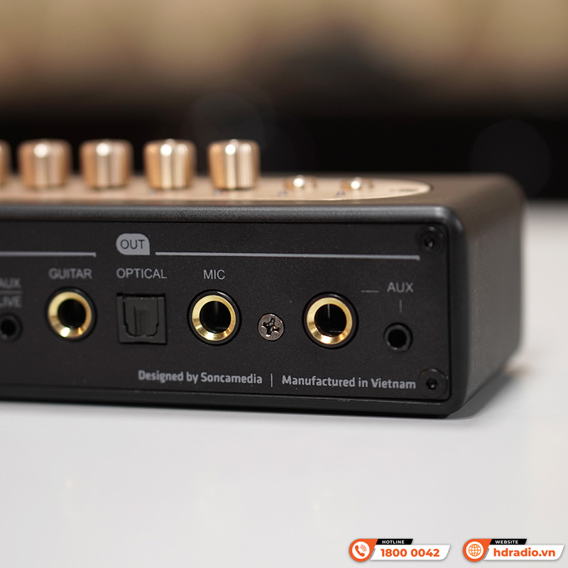 Micro Kèm Vang Acnos Mi30s V2, Bluetooth, FM, LIVE, MP3 USB, HDMI ARC, OPTICAL, GUITAR, MIC, AUX-9