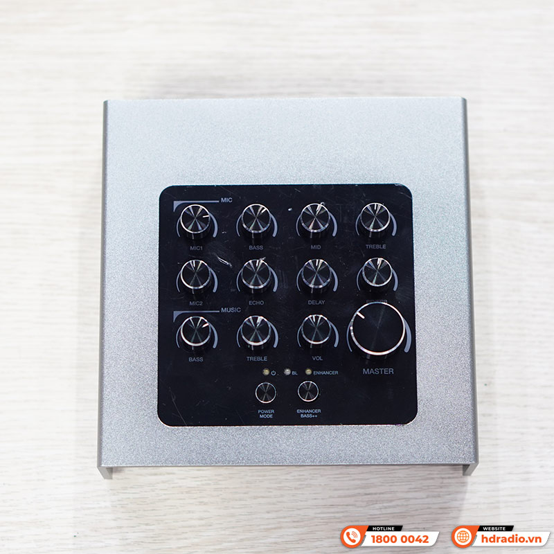 Micro Kèm Vang Acnos Mi30U Pro, Sound Card, Bluetooth, Optical, HDMI Arc, USB, Aux, App Acnos Mixer, App CloudKaraoke-10