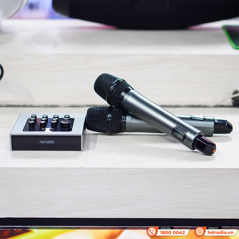Micro Kèm Vang Acnos Mi30U Pro, Sound Card, Bluetooth, Optical, HDMI Arc, USB, Aux, App Acnos Mixer, App CloudKaraoke-2