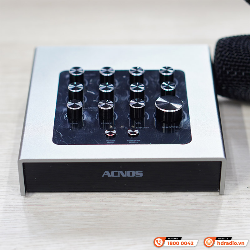 Micro Kèm Vang Acnos Mi30U Pro, Sound Card, Bluetooth, Optical, HDMI Arc, USB, Aux, App Acnos Mixer, App CloudKaraoke-5