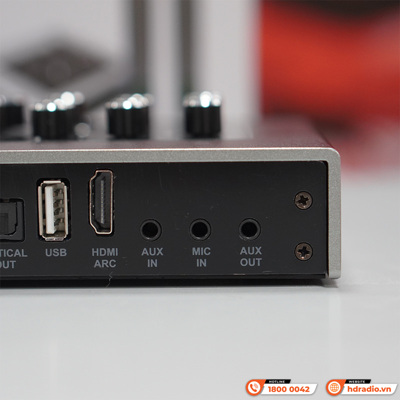 Micro Kèm Vang Acnos Mi30U Pro, Sound Card, Bluetooth, Optical, HDMI Arc, USB, Aux, App Acnos Mixer, App CloudKaraoke-9