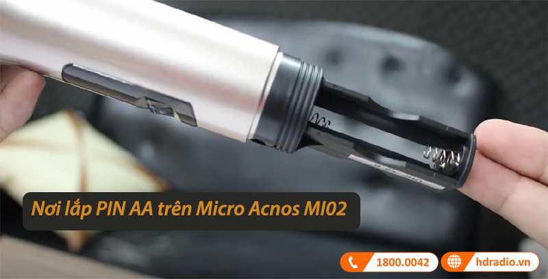 nơi lắp PIN AA