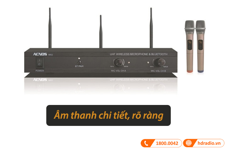 âm thanh ấm, rõ ràng