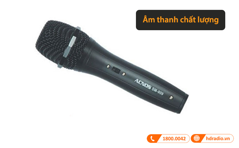 Âm thanh của Micro Acnos SM909 thật sự chất lượng 