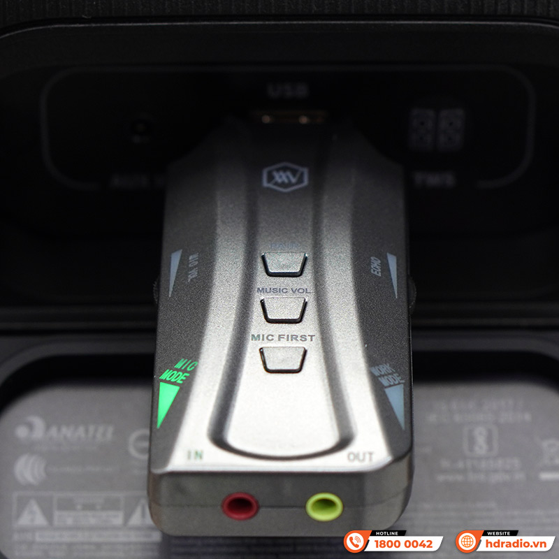 Micro Không Dây Alpha Works A1, Kết nối qua cổng AUX 3,5mm, 1 tay mic, Chuyên cho loa bluetooth-8