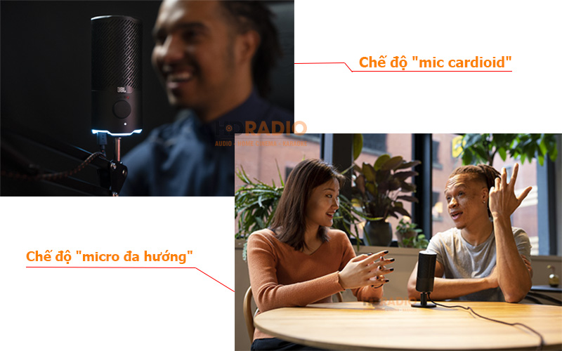 Chế độ nhận dạng giọng nói Micro JBL Quantum Stream