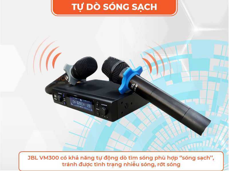 Micro JBL VM300 tự dò sóng sạch