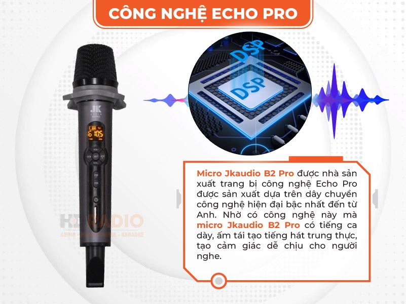 Công nghệ xử lí DSP tích hơp trên tay mic