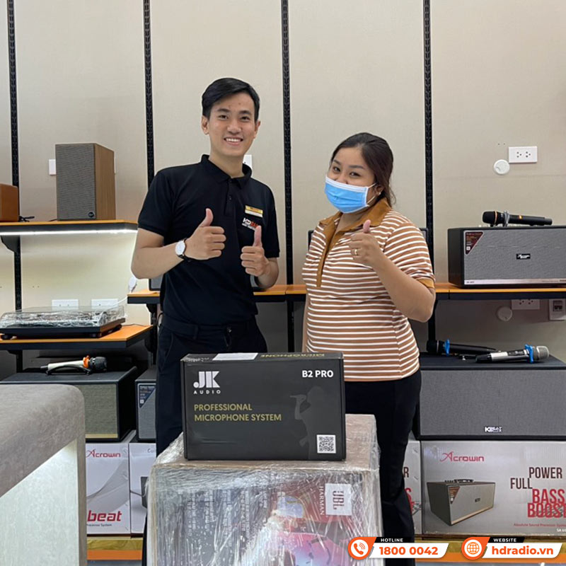 Micro không dây JKaudio B2 Pro, Tích hợp Echo, Chuyên Hỗ Trợ Hát Karaoke Trên Loa Bluetooth Di Động-11