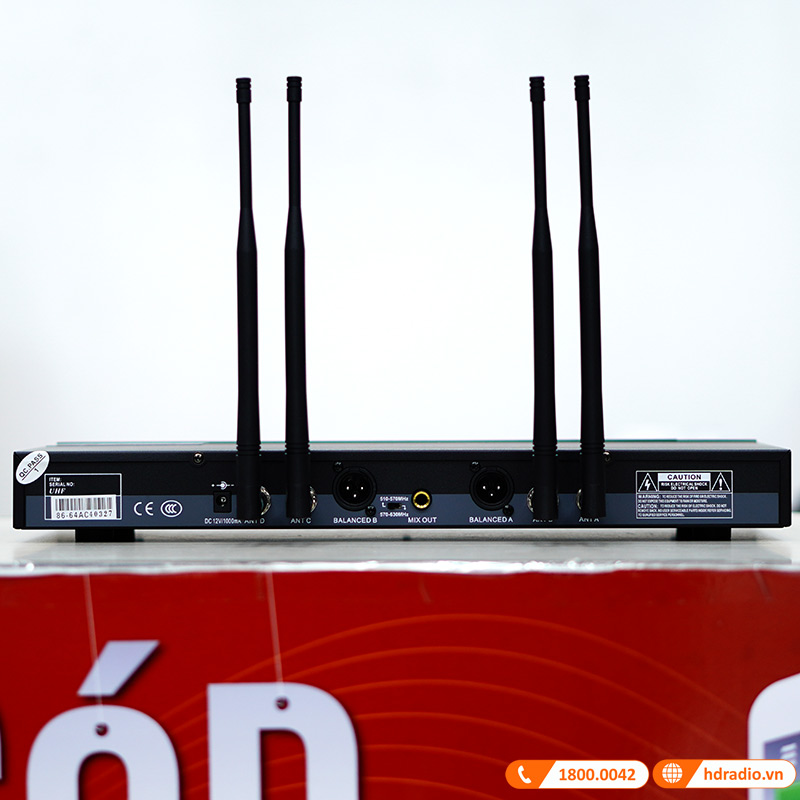 Micro không dây JKAudio B3 Plus, Cảm biến tự ngắt, Dò sóng sạch, Hạn Chế Rú Rít-3